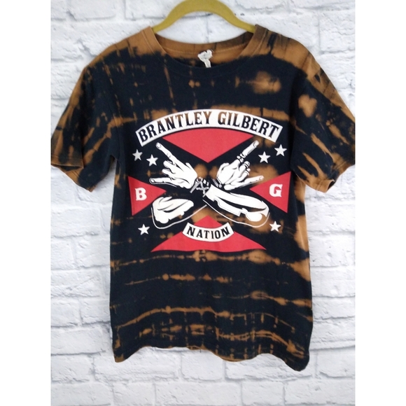 Anvil Tops - Custom Tie Dye Brantley Gilbert Nation Band T